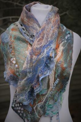 Misty Blue Scarf